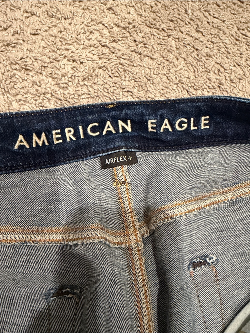 Size 34 - American Eagle Men's Distressed Denim Shorts - Indigo Blue - Picture 2 of 6